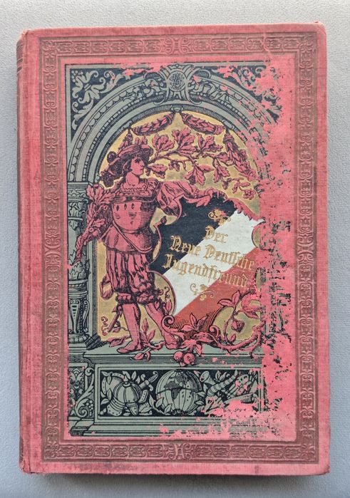 Książka antykwaryczna Deutscher Jugendfreund 1890 rok, 45 tom