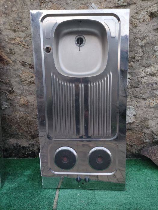 Banca cozinha com fogão elétrico