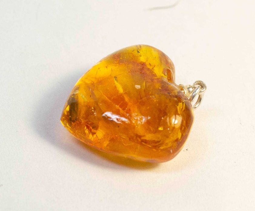 bursztynowe serduszko