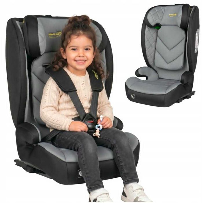 Fotelik samochodowy dla dzieci PARMA Isofix 100-150cm SUMMER BABY w 4 kolorach