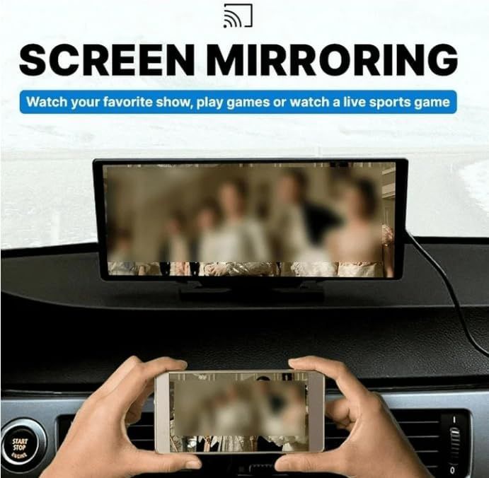 CarPlay 2025 — портативний смарт-екран 10.26″ з 4K відеореєстратором