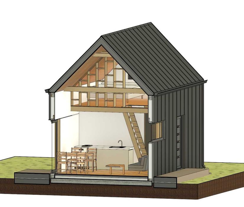 Domek 35m2 Nowoczesna Stodoła | Budowa od A do Z | Fundamenty + Taras
