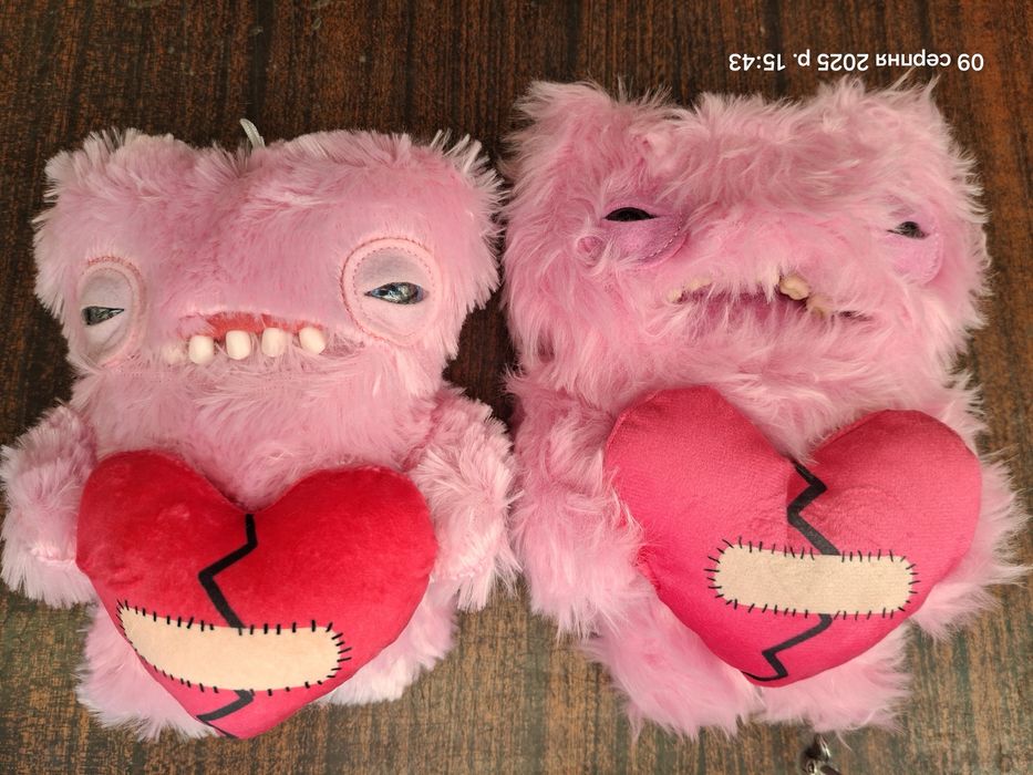 Fuggler мякі фаглер фуглер серія рожеві і червоні з серцем,чорний 22см