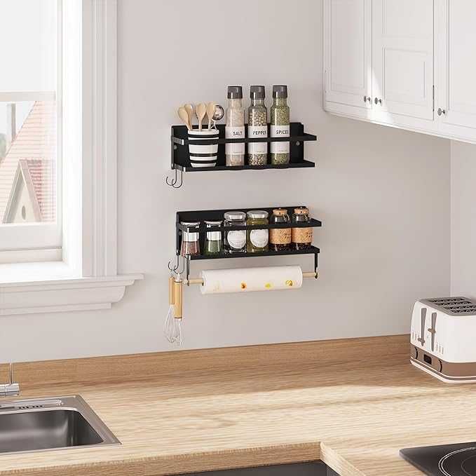 Regał ścienny na przyprawy