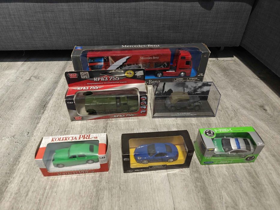 6 modeli Samochodów 1/43