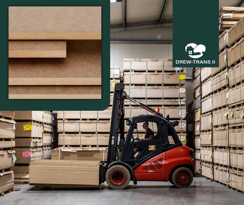 Płyty MDF ognioodporne, surowe Płyta MDF trudnopalna 12 mm