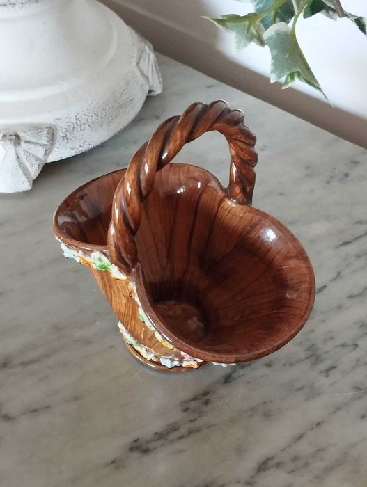 Cesto Cerâmica Itália - Artesanal