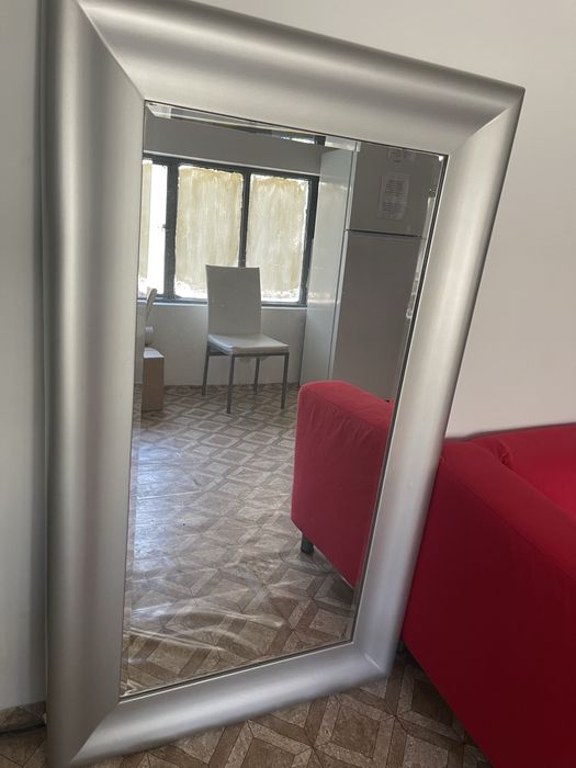 Espelho Grande Cinza