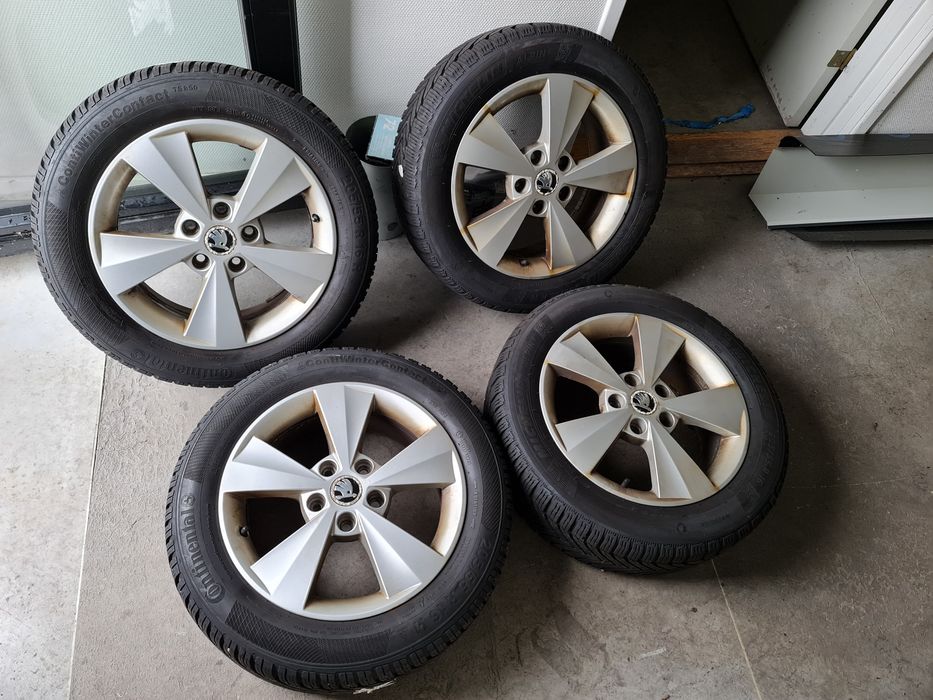 Оригінальні колеса диски Skoda R16 зимова резина 205/55R16