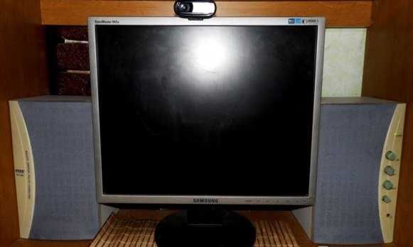 Колонки з вбудованим підсилювачем 2х10Вт.