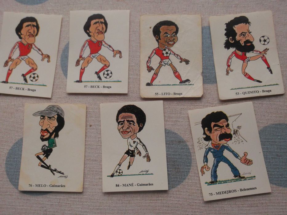 Cromos antigos de futebol