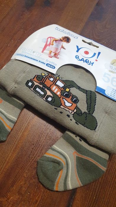 Rajstopy bawełniane Tombiś 56-62cm Nowe!!