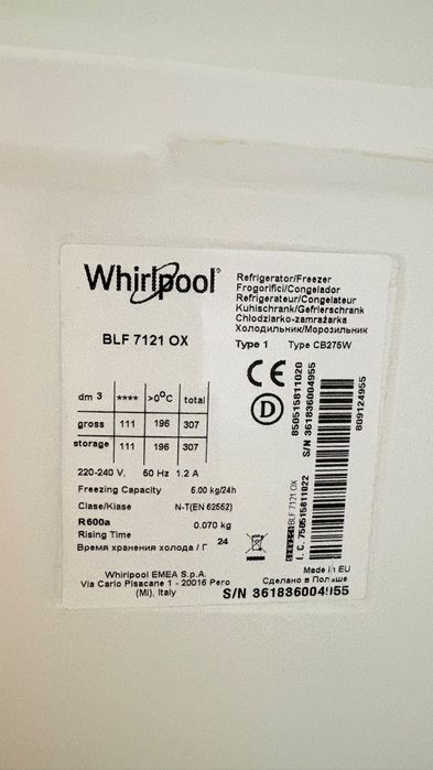 Lodówka Whirlpool