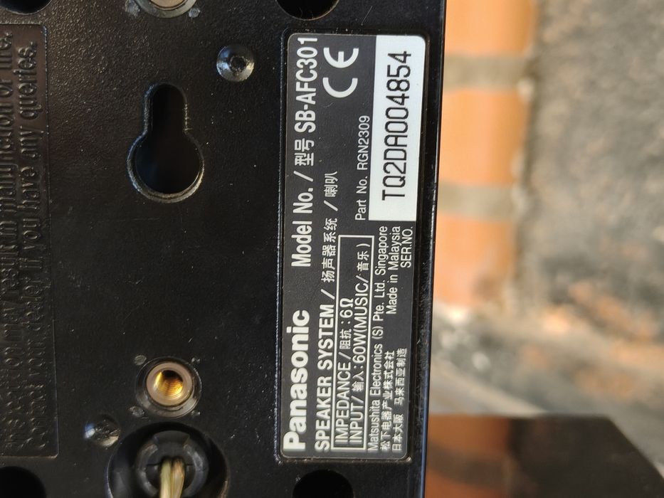 Conjunto de 3 Colunas Panasonic SB-AFC301