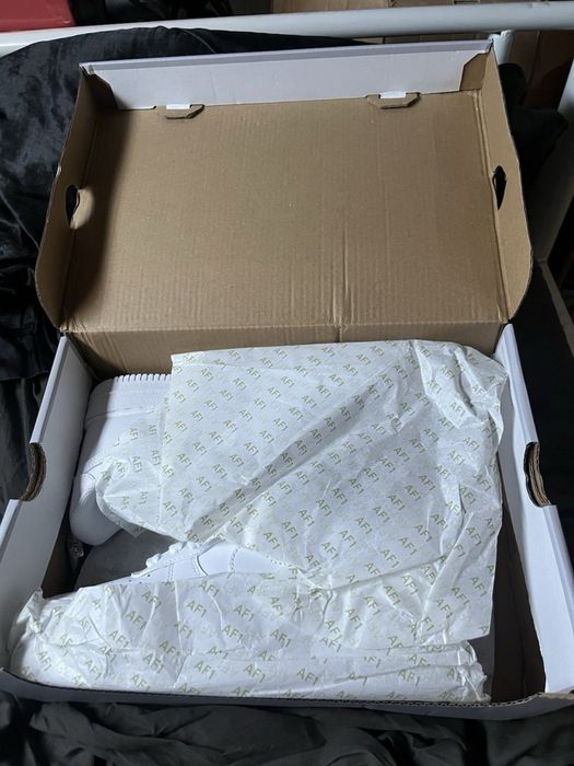 Nike Air Force 1 Low ALL White  з натурьа ної шкіри Нові