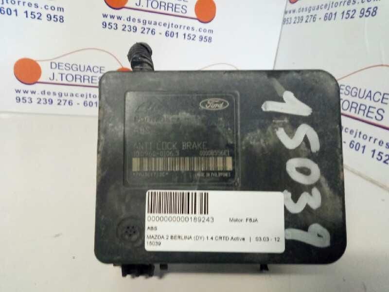 ABS mazda 2 berlina dy