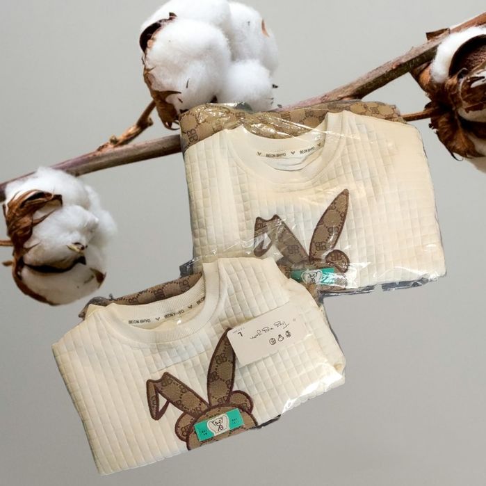 Дитячий костюм, стильный модный детский хлопковый костюм