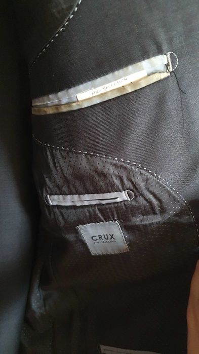 Czarny męski garnitur Crux 176/88/74/A-44