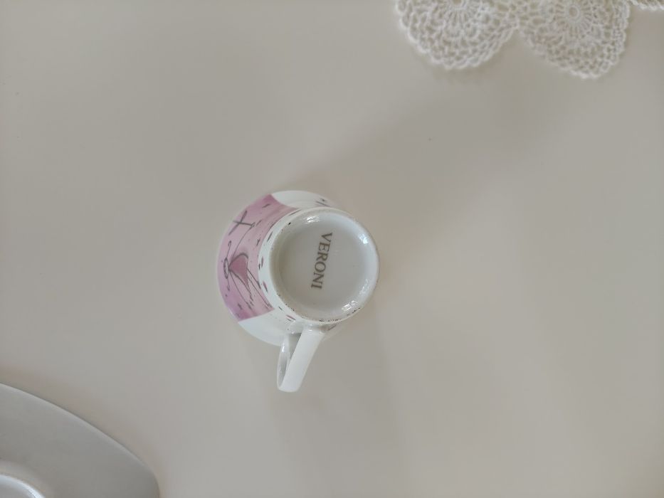 Filiżanki porcelanowe Veroni 2 szt. Nowe