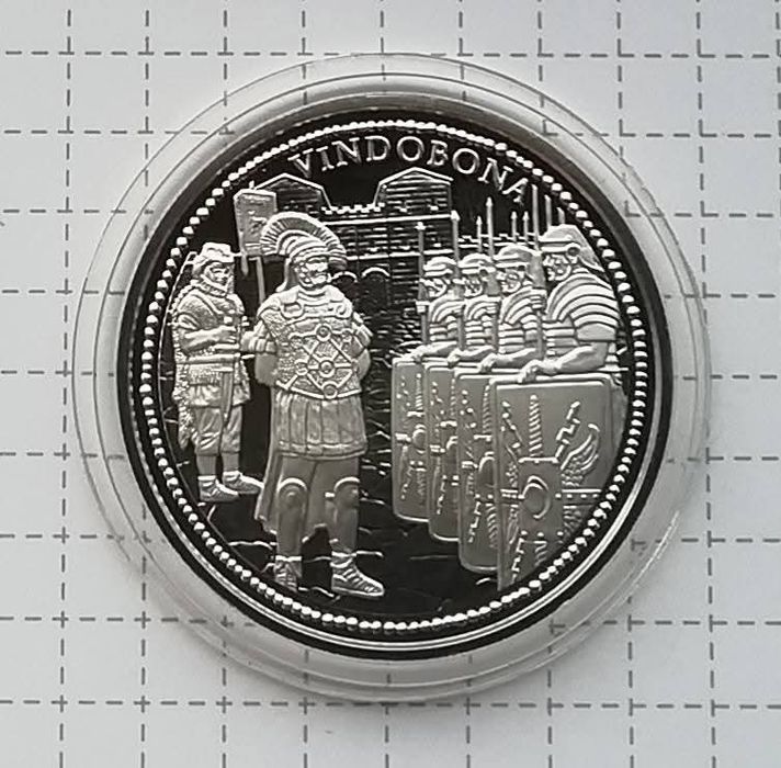 Австрія 20 євро 2010р. СРІБЛО. ПРУФ. Рим на Дунаї - Віндобона.