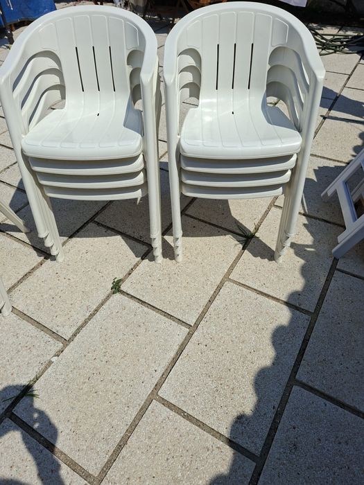 10 cadeiras plasticas jardim