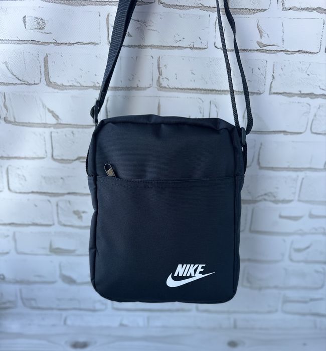 Чоловіча чорна сумка,текстильная черная мужская сумка,сумка мужская