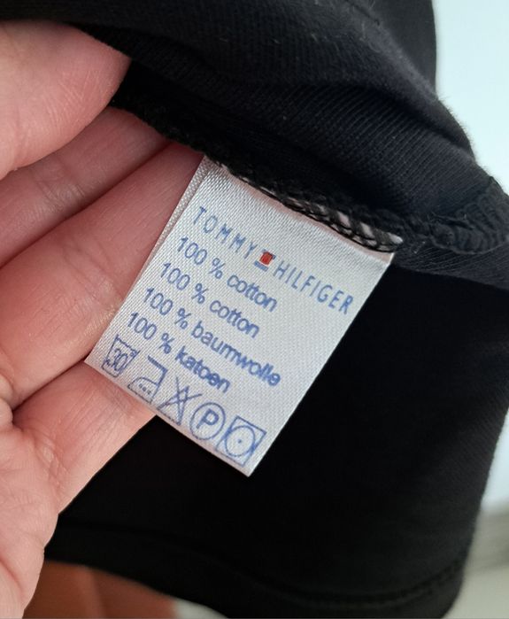 Czarna koszulka polo Tommy hilfiger r.XL