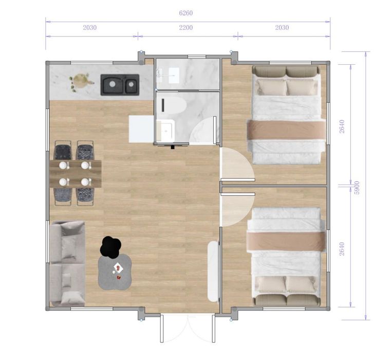 Casa contentor expansivel t2