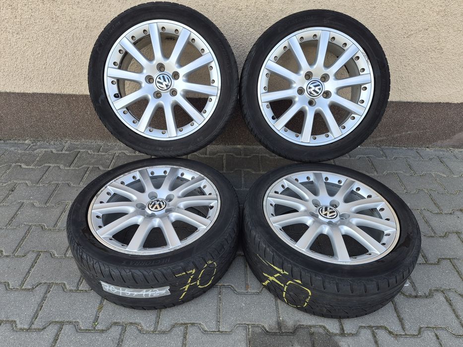 Alufelgi VW 5X112 z oponami 225/45 R17 lato 1K0601025K