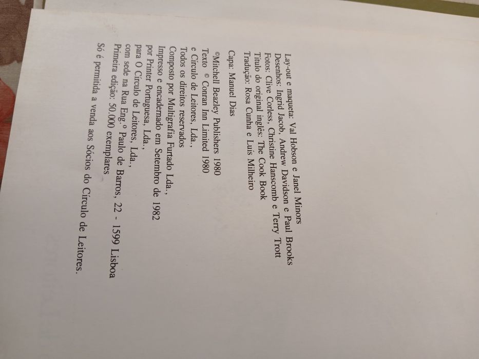 O Grande Livro Ilustrado da Culinaria
Maio de 1982
Com 1454 páginas