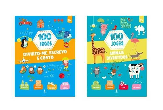 100 Jogos: Animais Divertidos/ Divirto-me, Escrevo e Conto