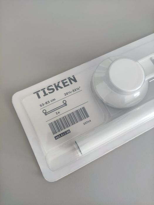 Toalheiro IKEA com ventosa TISKEN