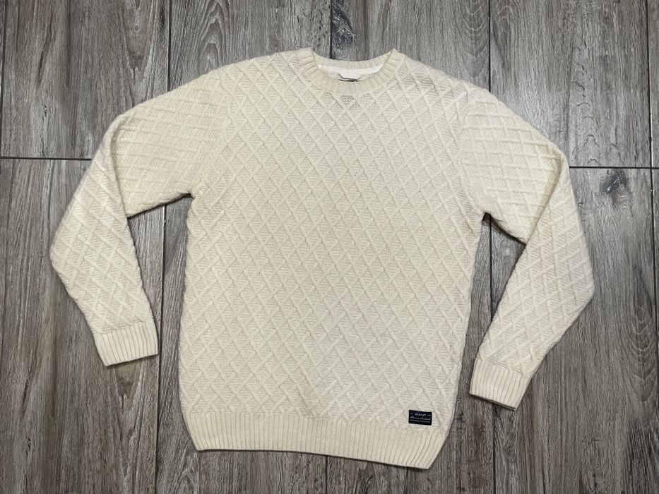 Meski Elegancki Sweter GANT Shetland Wool r. L