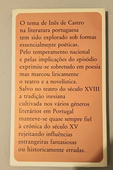 Maria Leonor Machado de Sousa, Inês de Castro na literatura portuguesa