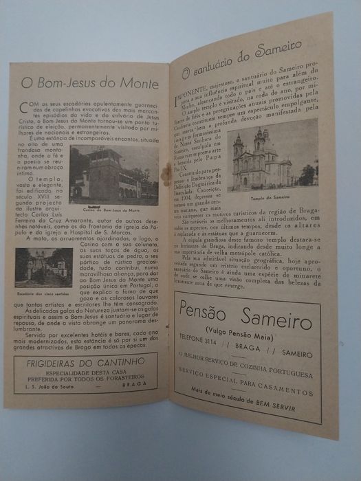 Braga - Roteiro Turístico 1954/55