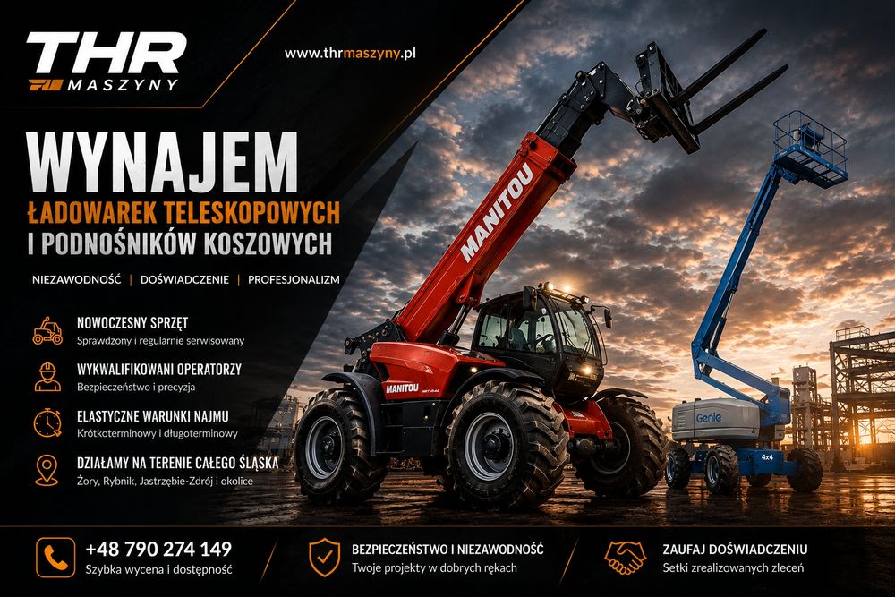 Wynajem ładowarek teleskopowych MRT MT 1840 2150  2550 3050