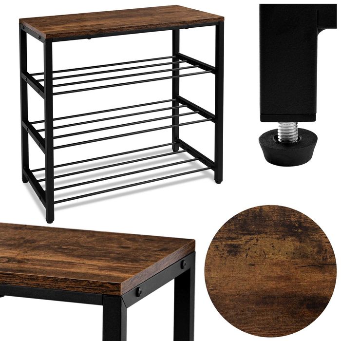 Półka loftowa na buty STELLA 4 poziomy