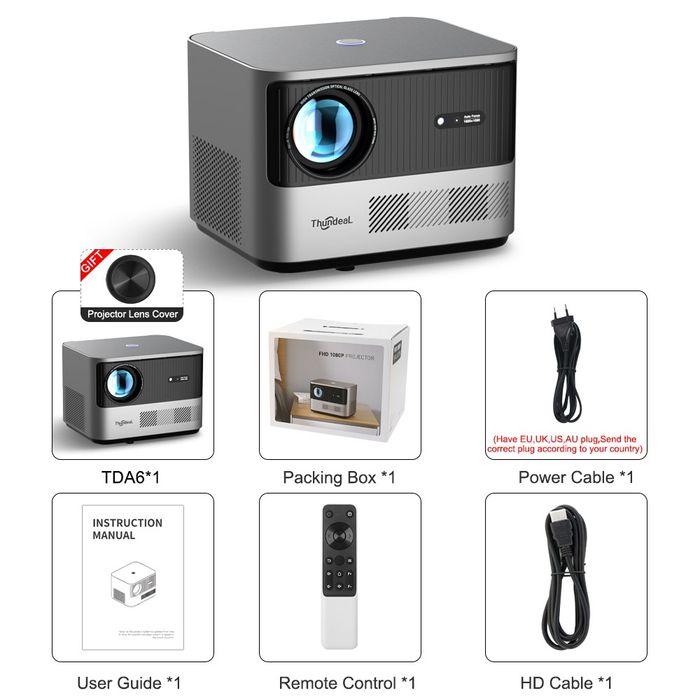 Проектор Thundeal TDA6 TD A7W Гарантия!: 8 590 грн. - Проекторы Днепр ...