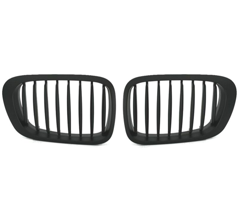 GRELHAS FRONTAIS BMW E46 COUPE 99-03 CABRIO 00-03 PRETO MATT