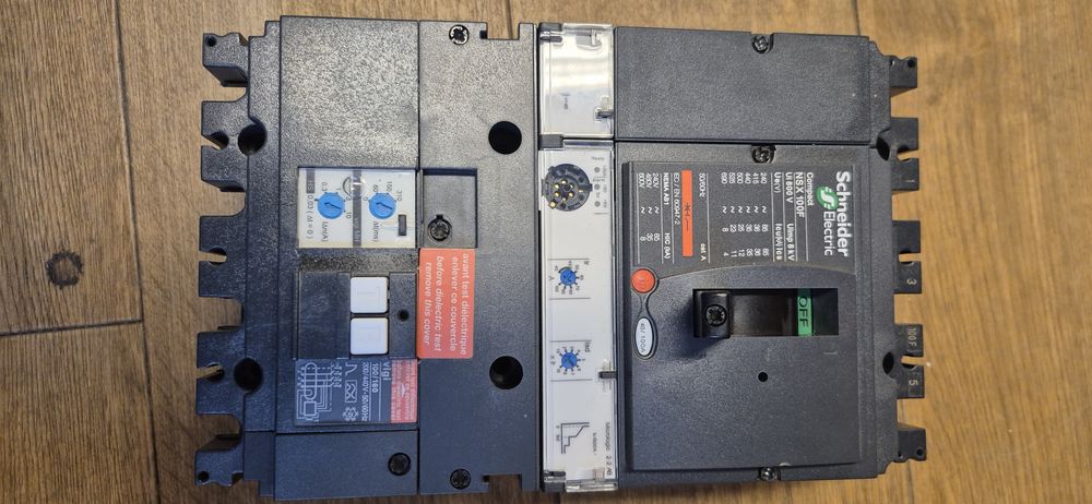 Wyłącznik mocy Schneider Electric NSX100F 100A + moduł różnicowoprądowy Vigi NSX