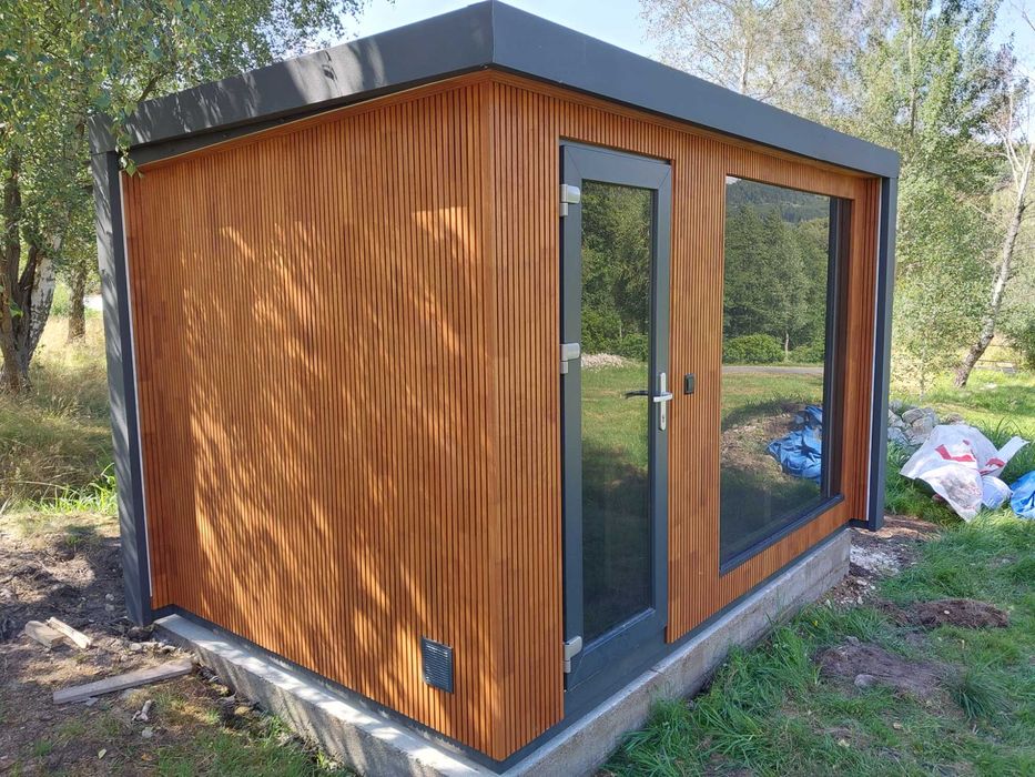 Sauna Zewnętrzna Ventara 3,75 x 2,35 thermo osika Humm Core + Uku wifi