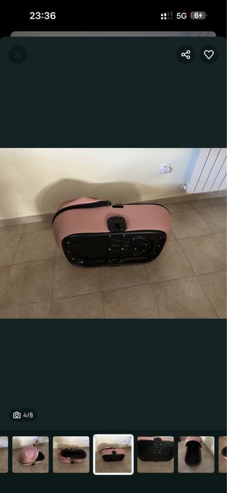 Alcofa bebé Anex rosa  nova