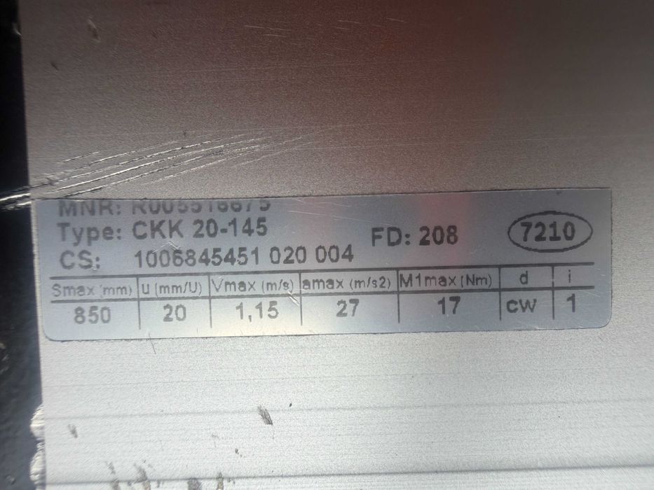 Oś liniowa bosch rexroth ckk 20-145
