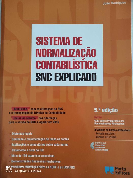 SNC - Sistema de Normalização Contabilística Explicado  (5ª Edição)
