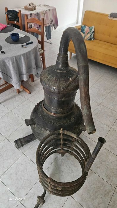 Raro Alambique Francês "A. VAQUETTE" (Paris, Séc. XIX) - 140 cm
