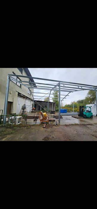 Konstrukcja stalowa ocynkowana hali 250m2