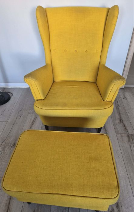 Fotel z podnózkiem Ikea
