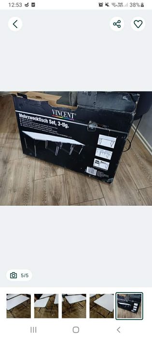 Stół stolik aluminiowy wielofunkcyjny 3 sztuki
St
Różne zastosowania c