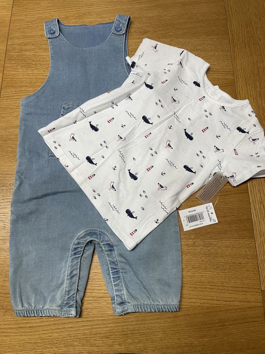 2 x Bluzka krótki rękaw + spodenki 18-24 m-cy