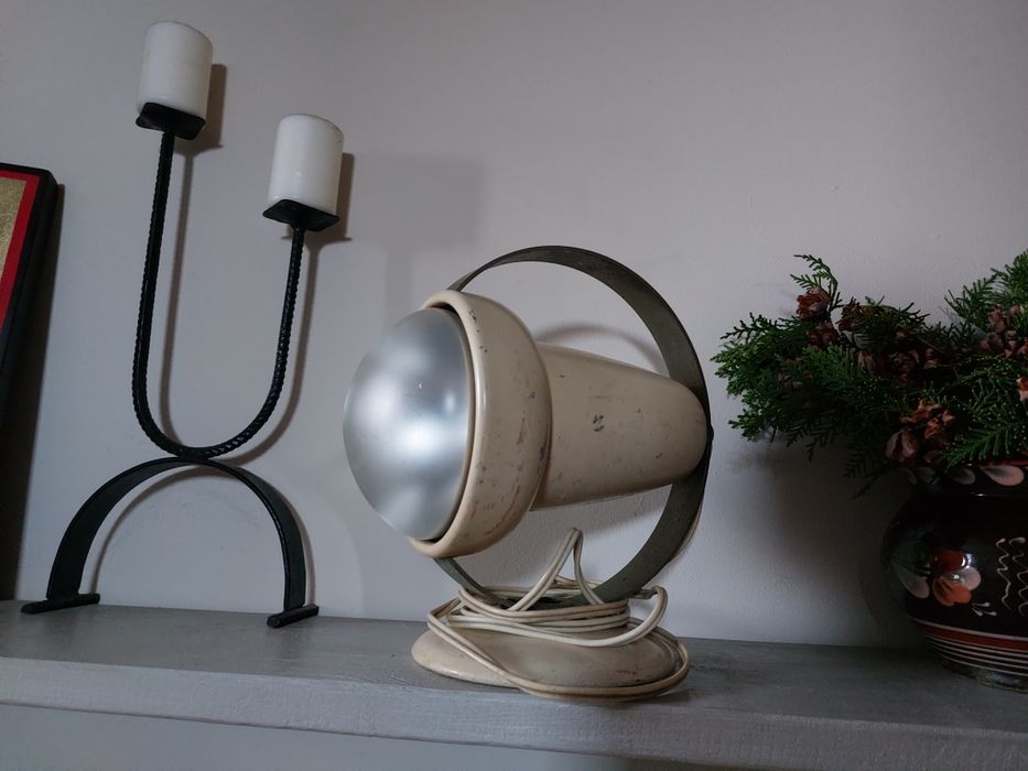Lampa design vintage retro prl UNIKAT